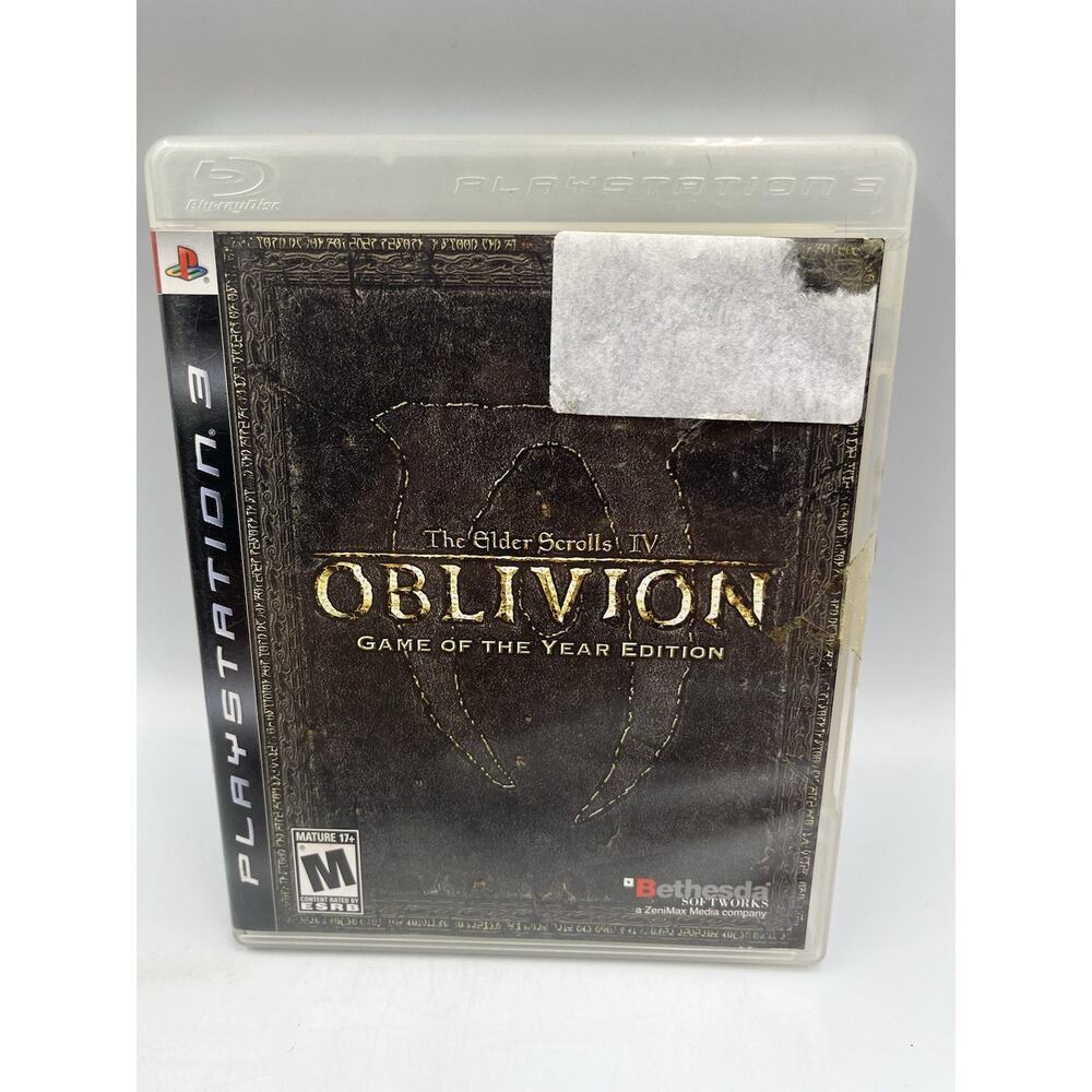 Elder Scrolls IV Oblivion Game of the Year Edition (PS3 2007) Complete Tested